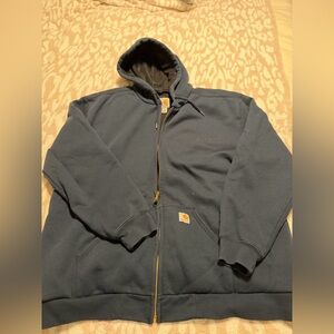 Carhartt Men's Dark Blue Hooded Jacket